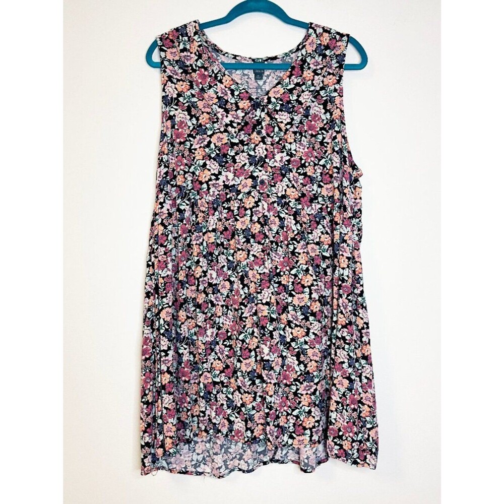 Wild Fable Floral Sleeveless Babydoll Dress XXL Peter-Pan Collar Cottagecore